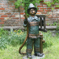 800 Life Size Firefighter Boy Fountain by Turner