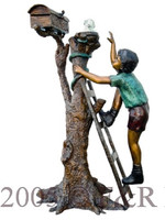  778 Mailbox Boy With Dove by Max Turner