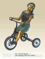 813 Girl On Tricycle by Max Turner