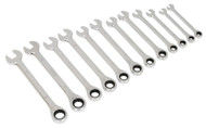 Siegen S0634 Ratchet Combination Spanner Set 12pc Metric