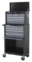 Sealey AP2513B Topchest & Rollcab Combination 13 Drawer with Ball Bearing Runners - Black/Grey