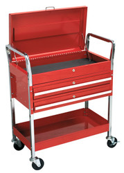 Sealey CX1042D Trolley 2-Level Heavy-Duty with Lockable Top & 2 Drawers