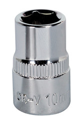 Sealey SP3810 WallDriveå¬ Socket 10mm 3/8"Sq Drive Fully Polished