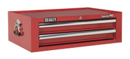 Sealey AP26029T Mid-Box 2 Drawer with Ball Bearing Runners - Red