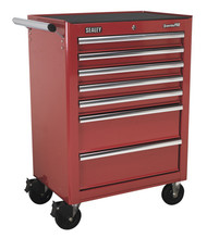 Sealey AP26479T Rollcab 7 Drawer with Ball Bearing Runners - Red