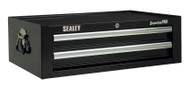 Sealey AP26029TB Mid-Box 2 Drawer with Ball Bearing Runners - Black