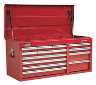 Sealey AP41149 Topchest 14 Drawer with Ball Bearing Runners Heavy-Duty - Red