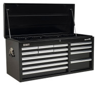 Sealey AP41149B Topchest 14 Drawer with Ball Bearing Runners Heavy-Duty - Black