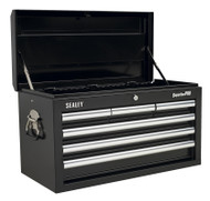 Sealey AP33069B Topchest 6 Drawer with Ball Bearing Runners - Black