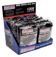 Sealey CSC412 Seat Cover Set 4pc Display Box of 12