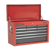 Sealey AP22509BB Topchest 9 Drawer with Ball Bearing Runners - Red/Grey