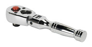 Sealey AK661SF Ratchet Wrench Flexi-Head Stubby 3/8"Sq Drive