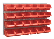 Sealey TPS130 Bin & Panel Combination 24 Bins - Red