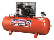 Sealey SAC2203B Compressor 200ltr Belt Drive 3hp with Cast Cylinders