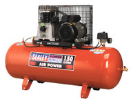 Sealey SAC2153B Compressor 150ltr Belt Drive 3hp with Cast Cylinders