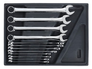 Sealey TBT37 Tool Tray with Combination Spanner Set 12pc - Metric