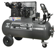 Sealey SAC3153B Compressor 150ltr Belt Drive 3hp with Front Control Panel
