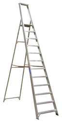 Sealey AXL12 Aluminium Step Ladder 12-Tread Industrial BS 2037/1