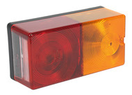 Sealey TB192 Rear Rectangular Lamp Cluster 4-Function 12V with Bulbs