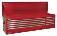 Sealey AP6610 Topchest 10 Drawer with Ball Bearing Runners Heavy-Duty - Red