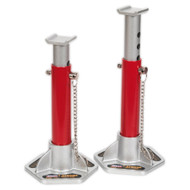 Sealey AS1500S Axle Stands (Pair) 1.5tonne Capacity per Stand Aluminium/Steel