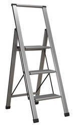 Sealey APSL3 Aluminium Professional Folding Step Ladder 3-Step 150kg Capacity