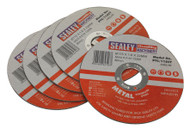Sealey PTC/115CT5 Cutting Disc åø115 x 1.6mm 22mm Bore Pack of 5