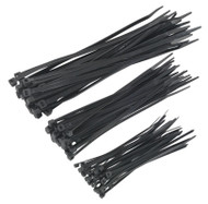 Sealey CT75B Cable Tie Assortment Black Pack of 75