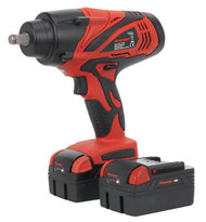 Sealey CP3005 Cordless Lithium-ion Impact Wrench 18V 4Ah 1/2"Sq Drive 650Nm - 2 Batteries