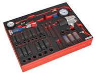 Sealey TBTP08 Tool Tray with Impact Wrench, Sockets & Tyre Tool Set 42pc