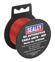 Sealey AC0806R Automotive Cable Thick Wall 8A 6mtr Red