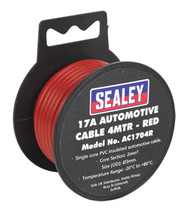 Sealey AC1704R Automotive Cable Thick Wall 17A 4mtr Red