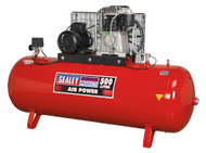 Sealey SAC55075B Compressor 500ltr Belt Drive 7.5hp 3ph 2-Stage with Cast Cylinders