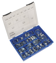 Sealey HCJ85AC HI-GRIPå¬ Hose Clip Assortment 81pc Sizes åø9.5-55mm