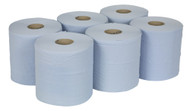 Sealey BLU150 Paper Roll Blue 2-Ply Embossed 150mtr Pack of 6