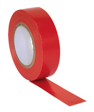 Sealey ITRED10 PVC Insulating Tape 19mm x 20mtr Red Pack of 10