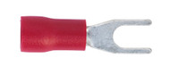Sealey RT13 Easy-Entry Fork Terminal åø3.7mm (4BA) Red Pack of 100
