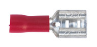 Sealey RT21 Push-On Terminal 6.3mm Female Red Pack of 100