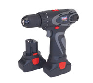 Sealey CP6004 Cordless Drill/Driver 14.4V 2Ah Lithium-ion 10mm 2-Speed Motor - 2 Batteries 40min Charger