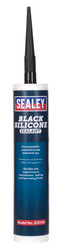 Sealey SCS100 RTV Black Silicone Sealant 300ml