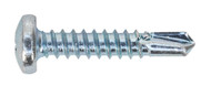Sealey SDPH4825 Self Drilling Screw 4.8 x 25mm Pan Head Phillips Zinc D7504N Pack of 100