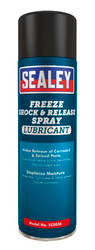 Sealey SCS036 Freeze Shock & Release Spray Lubricant 500ml Pack of 6