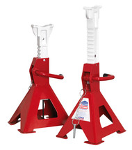 Sealey AAS3000 Axle Stands (Pair) 3tonne Capacity per Stand Auto Rise Ratchet