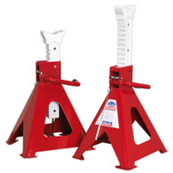 Sealey AAS10000 Axle Stands (Pair) 10tonne Capacity per Stand Auto Rise Ratchet