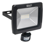 Sealey LED089 Floodlight with Wall Bracket & PIR Sensor 70W SMD LED 230V