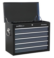 Sealey AP3505TB Topchest 5 Drawer with Ball Bearing Runners - Black/Grey