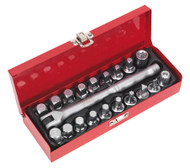Sealey AK6587 Oil Drain Plug Key Set 20pc 3/8"Sq Drive