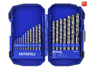 Faithfull XMS18HSS19 HSS Drill Set, 19 Piece (FAIM19PSET)