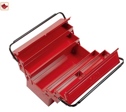 Colour: Red
Joint using biellettes.
Removable carry handle.
Lockable with a padlock (not included).