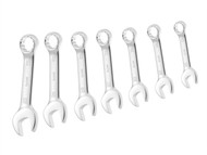 Britool Expert BRIE110304B - Combination Stubby Spanner Set of 7 Metric 10 to 19mm